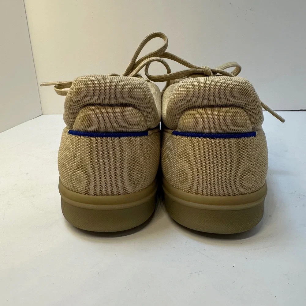 Rothys RS01 Mens Tan Sand Knit Low‎ Top Lace Up Sneakers Size 10